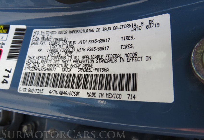 2019 Toyota Tacoma 4WD - Image 53