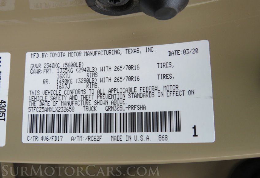 2020 Toyota Tacoma 4WD - Image 51