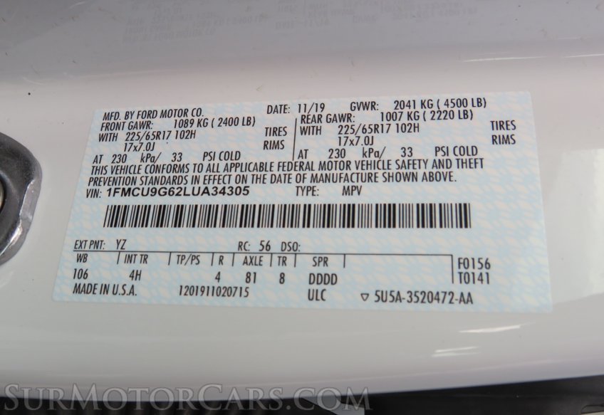 2020 Ford Escape - Image 48