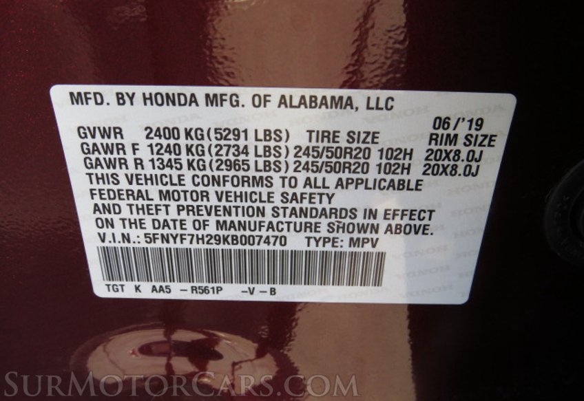 2019 Honda Passport - Image 46