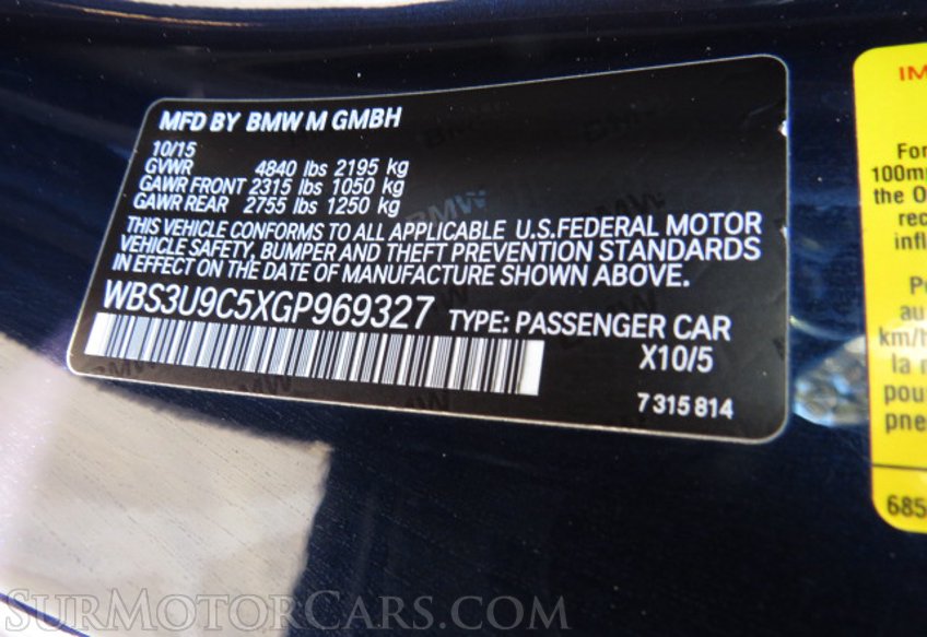2016 BMW M4 - Image 63