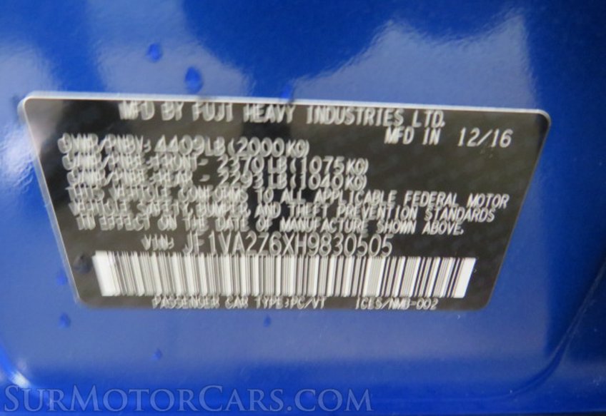 2017 Subaru WRX - Image 57