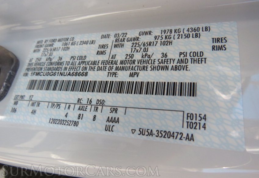 2022 Ford Escape - Image 54