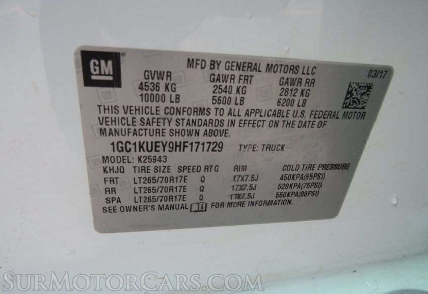 2017 Chevrolet Silverado 2500HD - Image 55