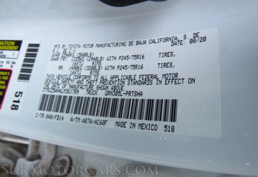 2020 Toyota Tacoma 4WD - Image 53