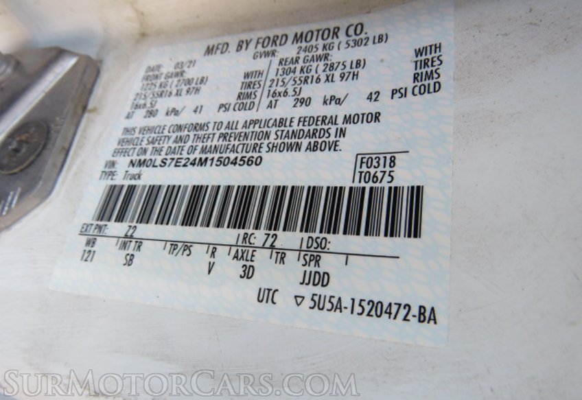 2021 Ford Transit Connect Van - Image 49