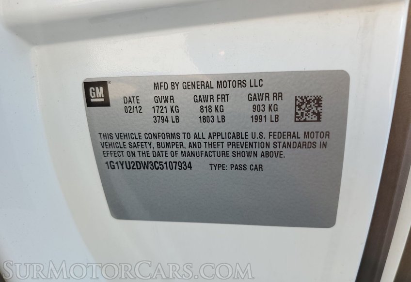 2012 Chevrolet Corvette - Image 6