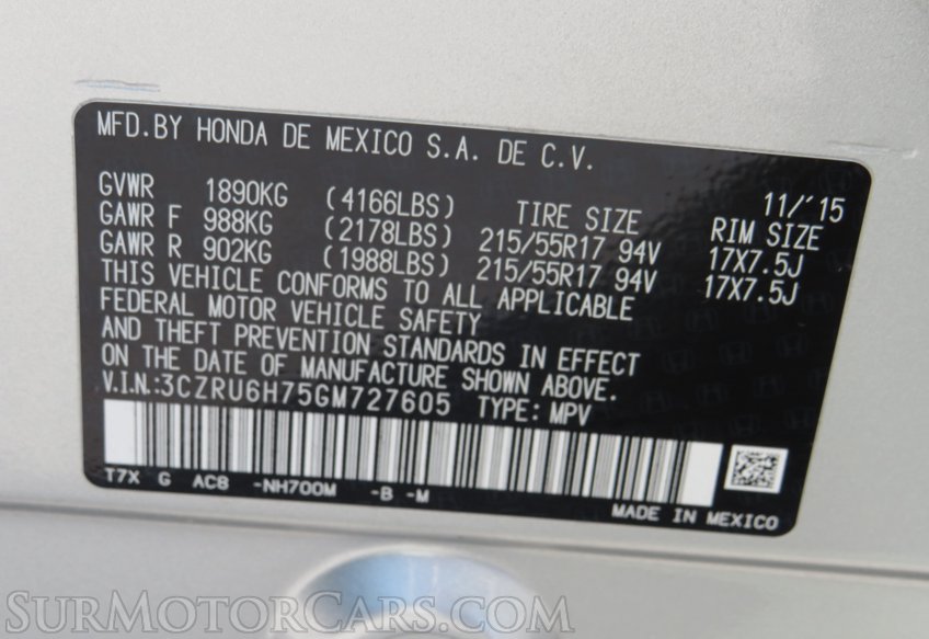 2016 Honda HR-V - Image 53