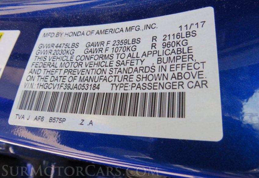 2018 Honda Accord Sedan - Image 49