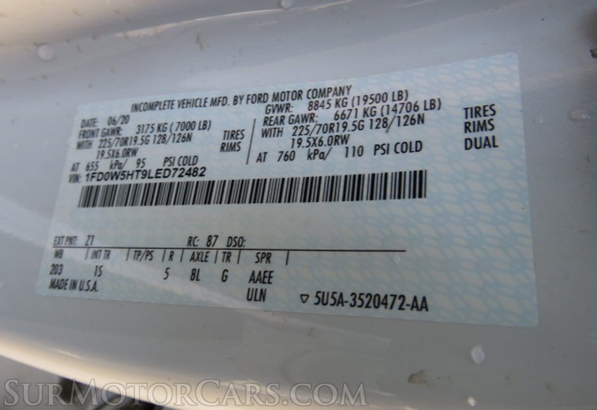 2020 Ford Super Duty F-550 DRW - Image 53