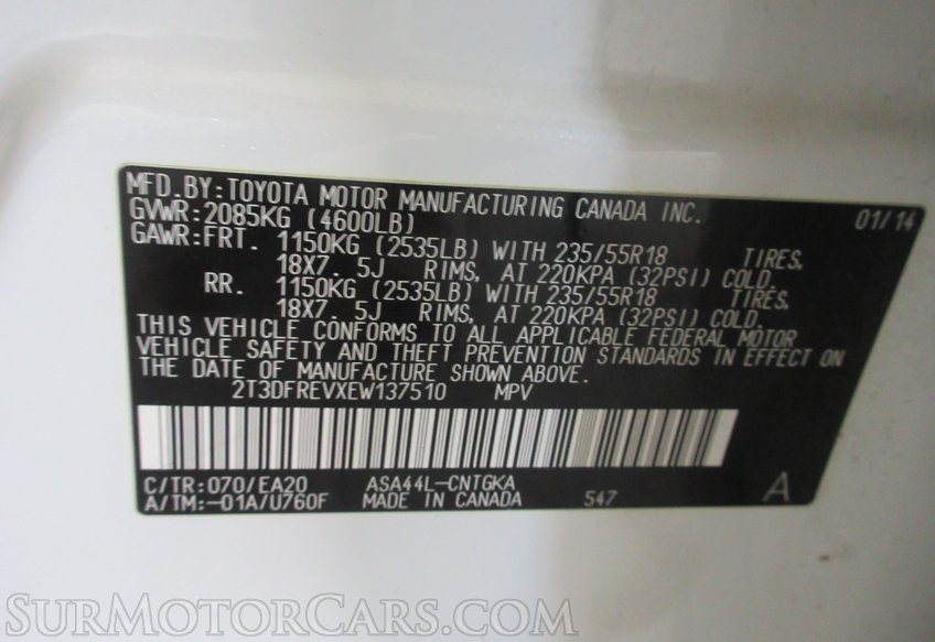 2014 Toyota RAV4 - Image 60