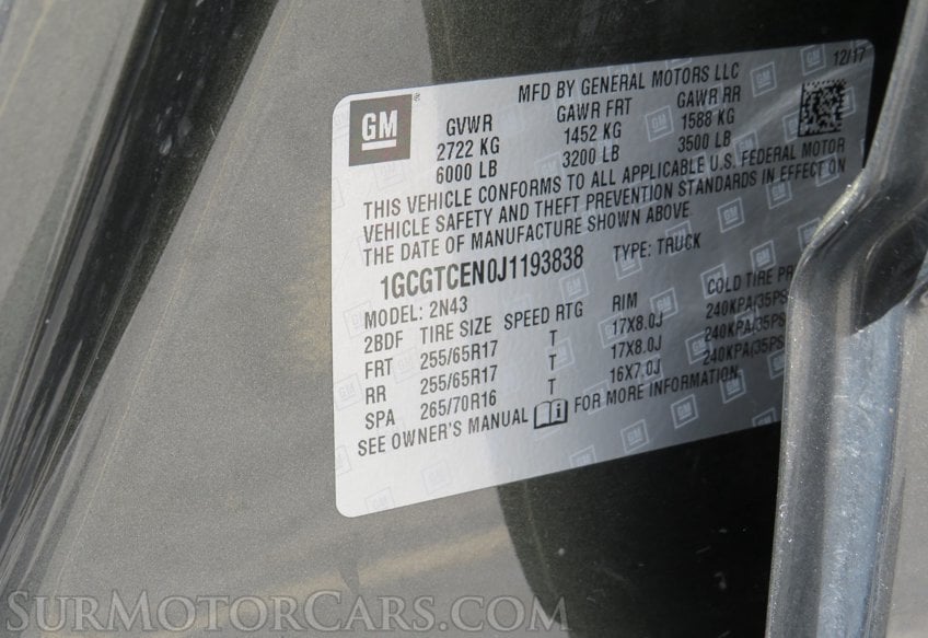 2018 Chevrolet Colorado - Image 58