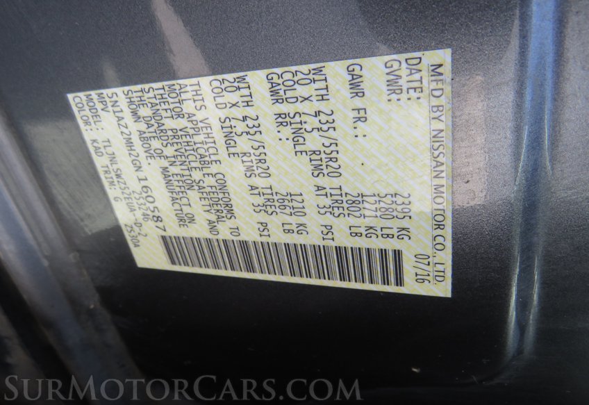 2016 Nissan Murano - Image 57