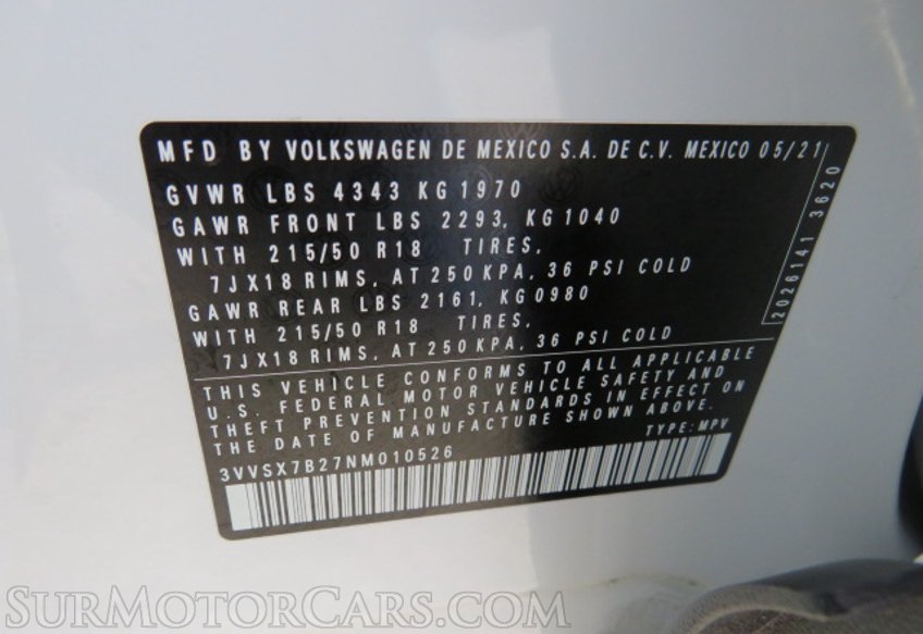 2022 Volkswagen Taos - Image 54