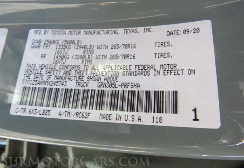 2021 Toyota Tacoma 4WD - Image 53