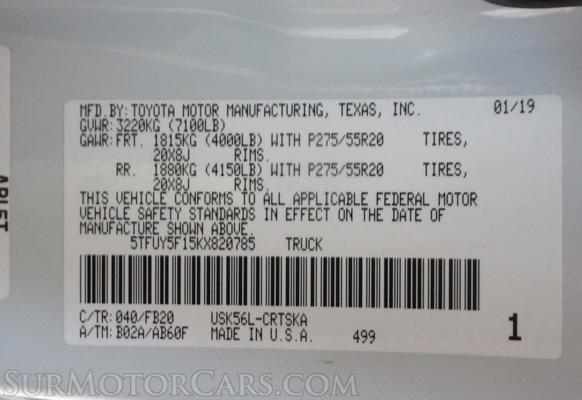 2019 Toyota Tundra - Image 63