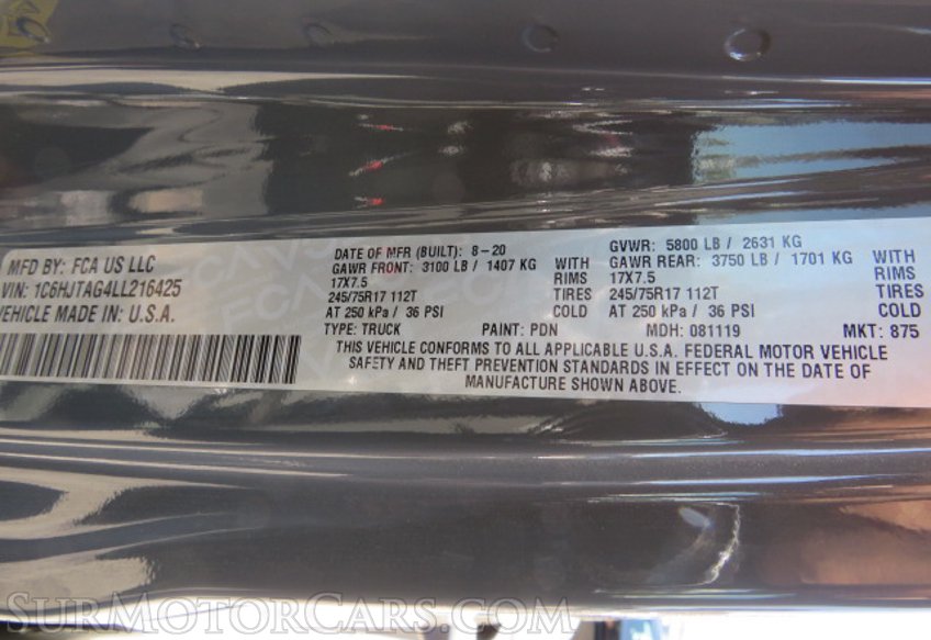 2020 Jeep Gladiator - Image 54