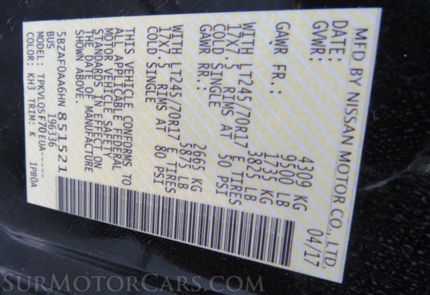 2017 Nissan NV Passenger - Image 38