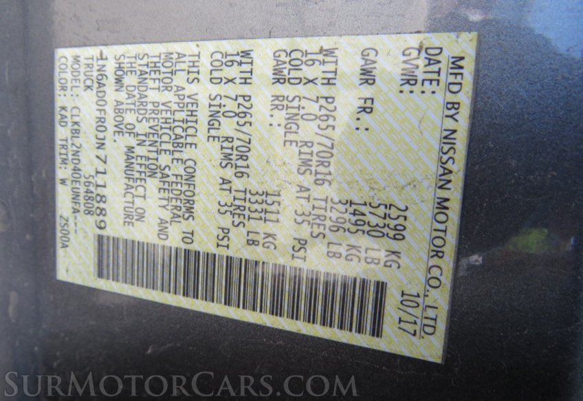 2018 Nissan Frontier - Image 45