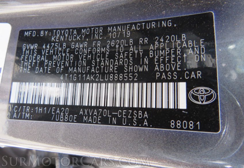 2020 Toyota Camry - Image 47