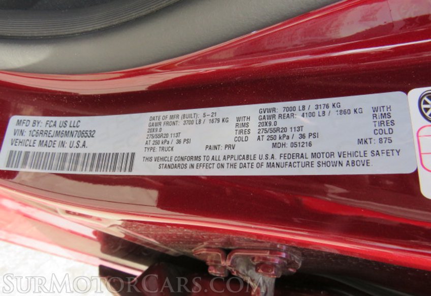 2021 Ram 1500 - Image 60