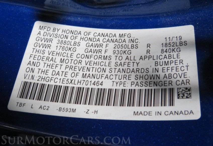 2020 Honda Civic - Image 52