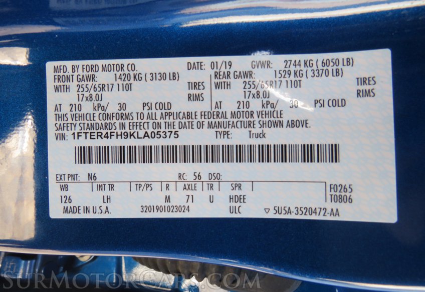 2019 Ford Ranger - Image 55