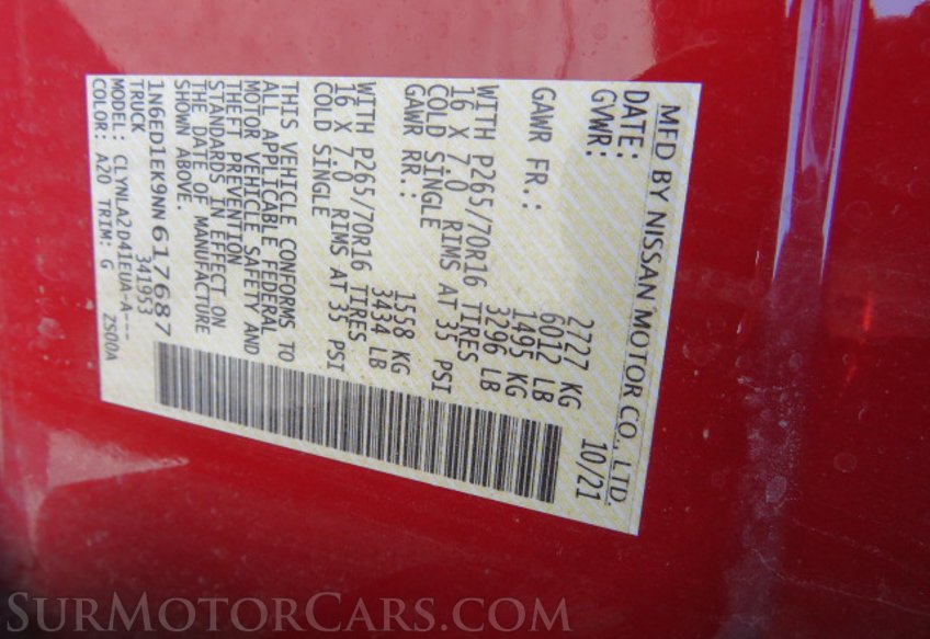 2022 Nissan Frontier - Image 48