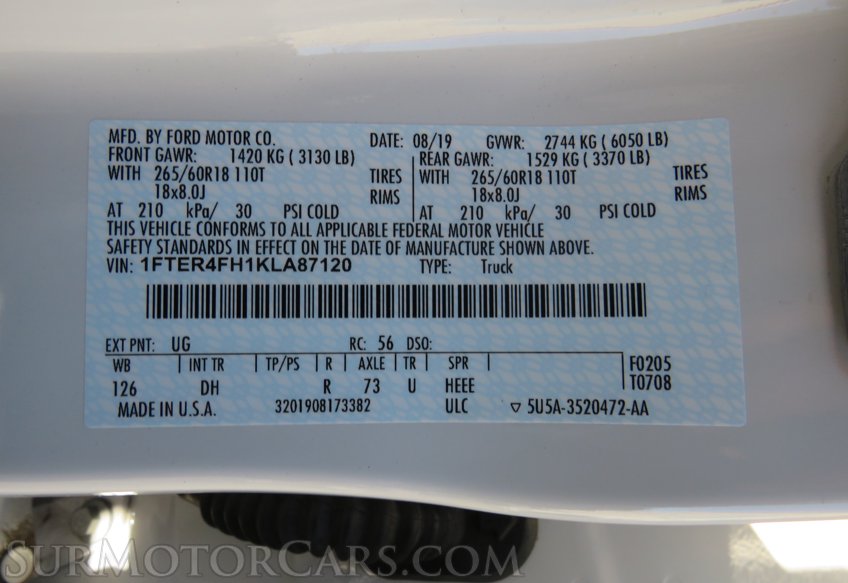 2019 Ford Ranger - Image 56