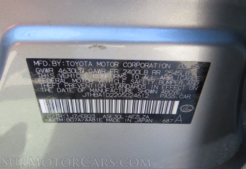 2016 Lexus IS 200t - Image 53