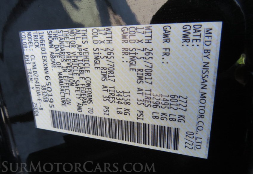 2022 Nissan Frontier - Image 57