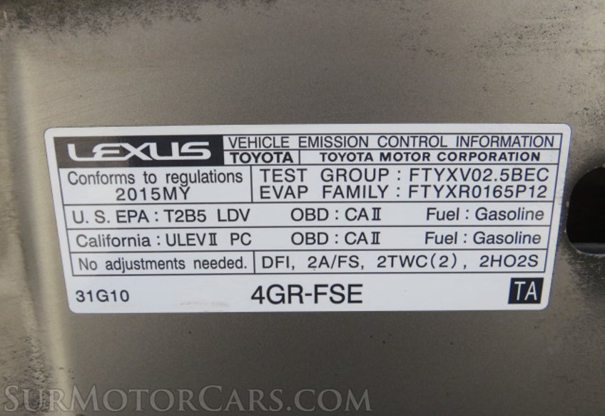 2015 Lexus IS 250 - Image 58