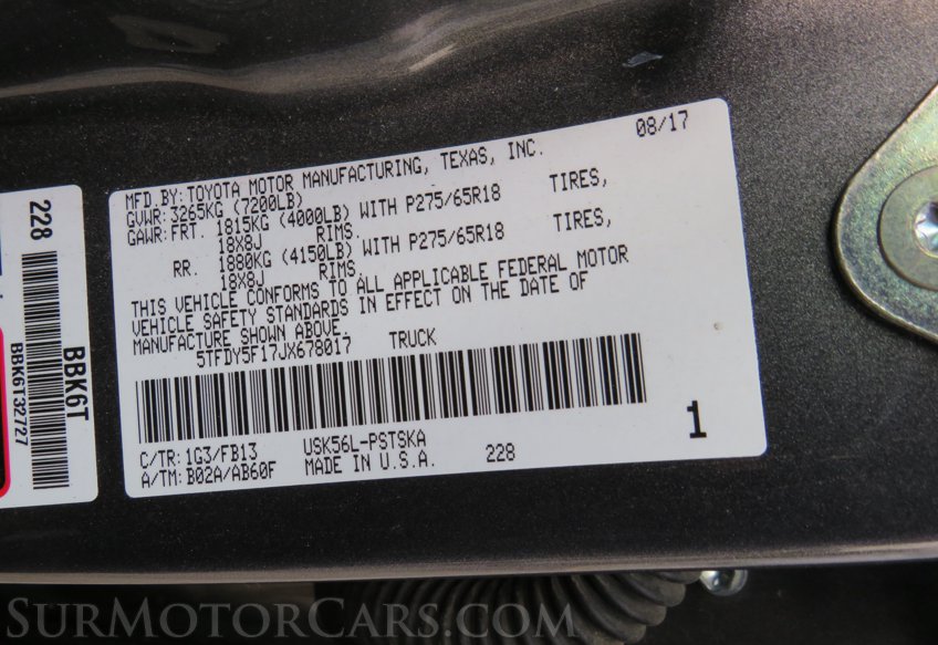 2018 Toyota Tundra 4WD - Image 56