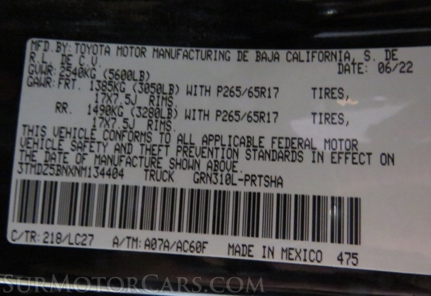 2022 Toyota Tacoma - Image 58