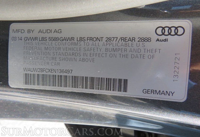 2014 Audi S7 - Image 60