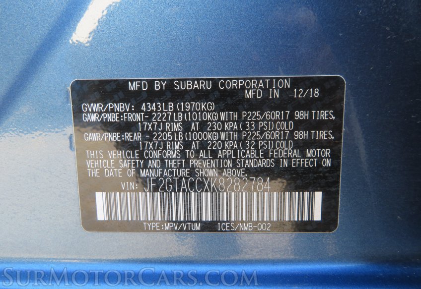 2019 Subaru Crosstrek - Image 19