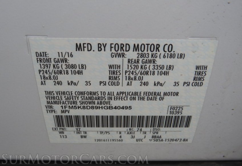 2017 Ford Explorer - Image 55