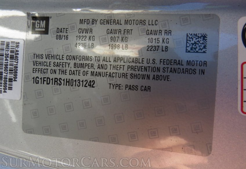 2017 Chevrolet Camaro - Image 43