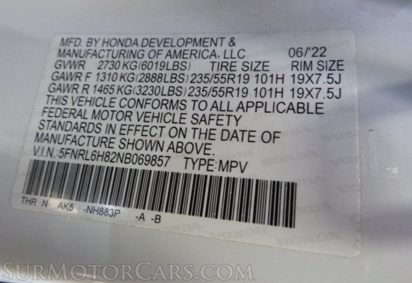 2022 Honda Odyssey - Image 58