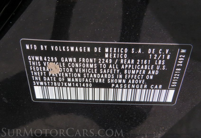 2019 Volkswagen Jetta GLI - Image 38