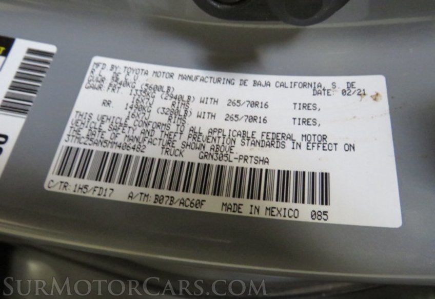 2021 Toyota Tacoma 4WD - Image 51