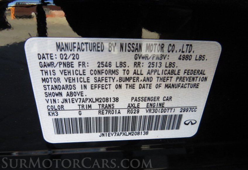 2020 Infiniti Q50 - Image 50