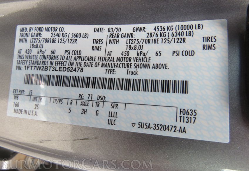 2020 Ford Super Duty F-250 SRW - Image 50