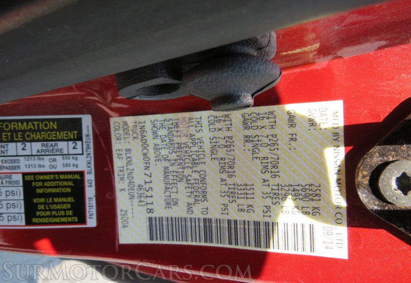 2015 Nissan Frontier - Image 43