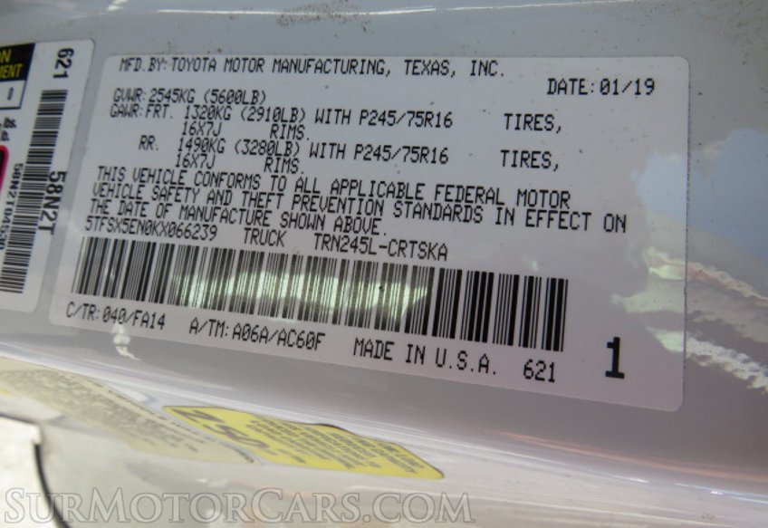 2019 Toyota Tacoma 4WD - Image 45