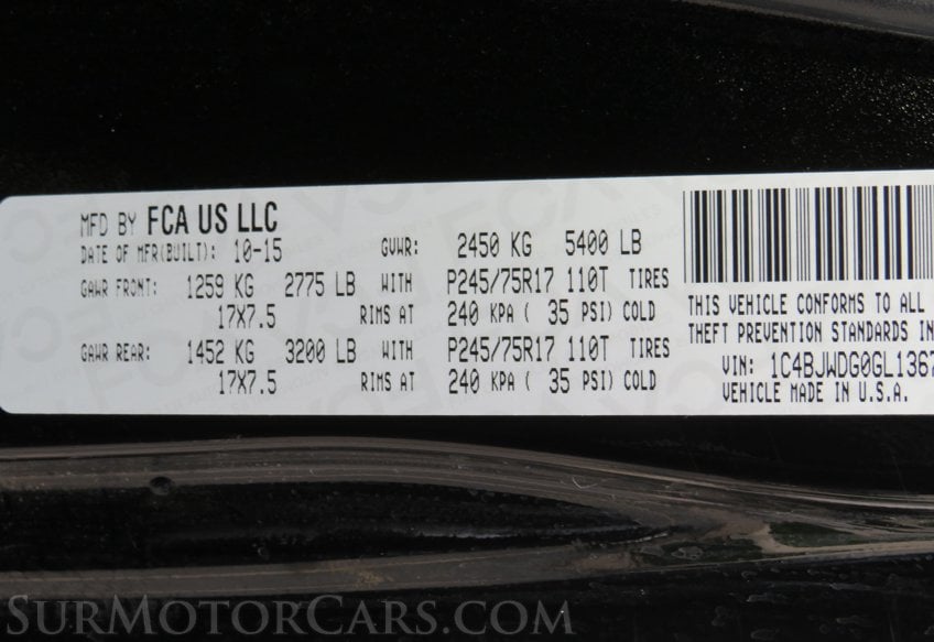 2016 Jeep Wrangler Unlimited - Image 44