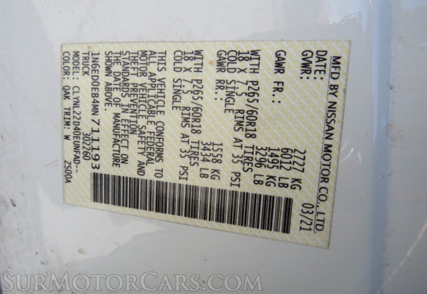 2021 Nissan Frontier - Image 49