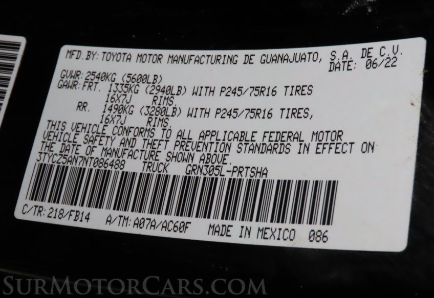 2022 Toyota Tacoma - Image 52