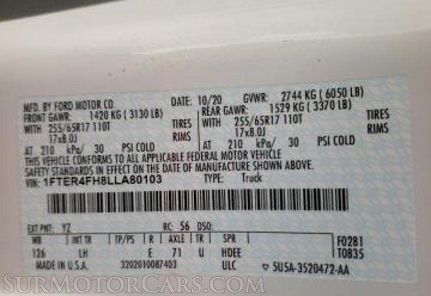 2020 Ford Ranger - Image 9