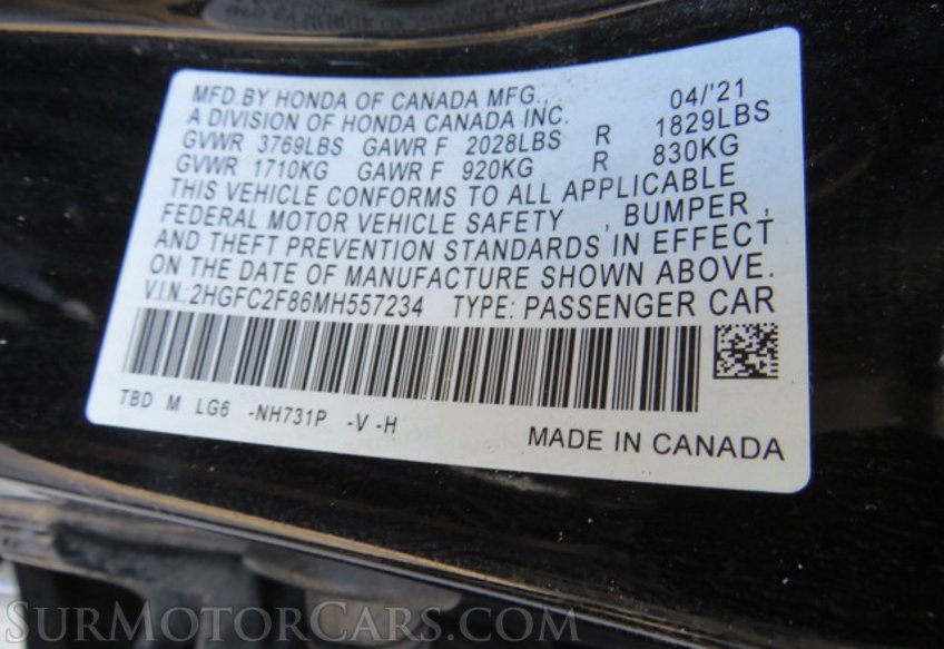 2021 Honda Civic Sedan - Image 50